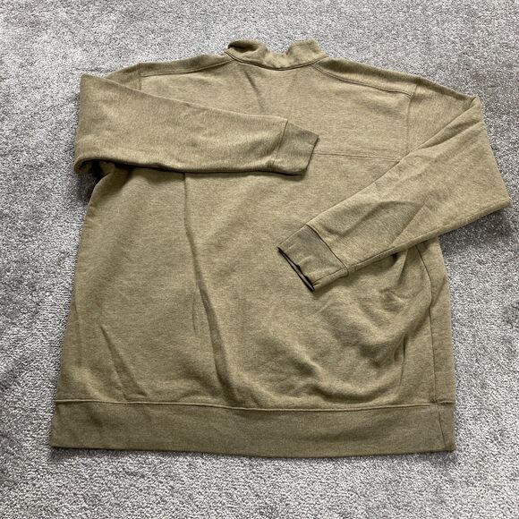Columbia Hart Mountain Fleece Jacket Men XXL Brown 1/4 Zip High Neck Logo Hiking - Picture 2 of 10